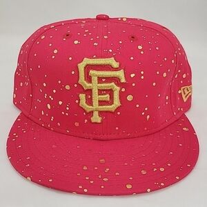 New Era 59Fifty MLB San Francisco Giants Red Gold Fitted 7 1/2 Hat